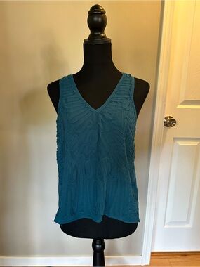 Anthropologie chandi & lia sheer zipper back tank NWT.